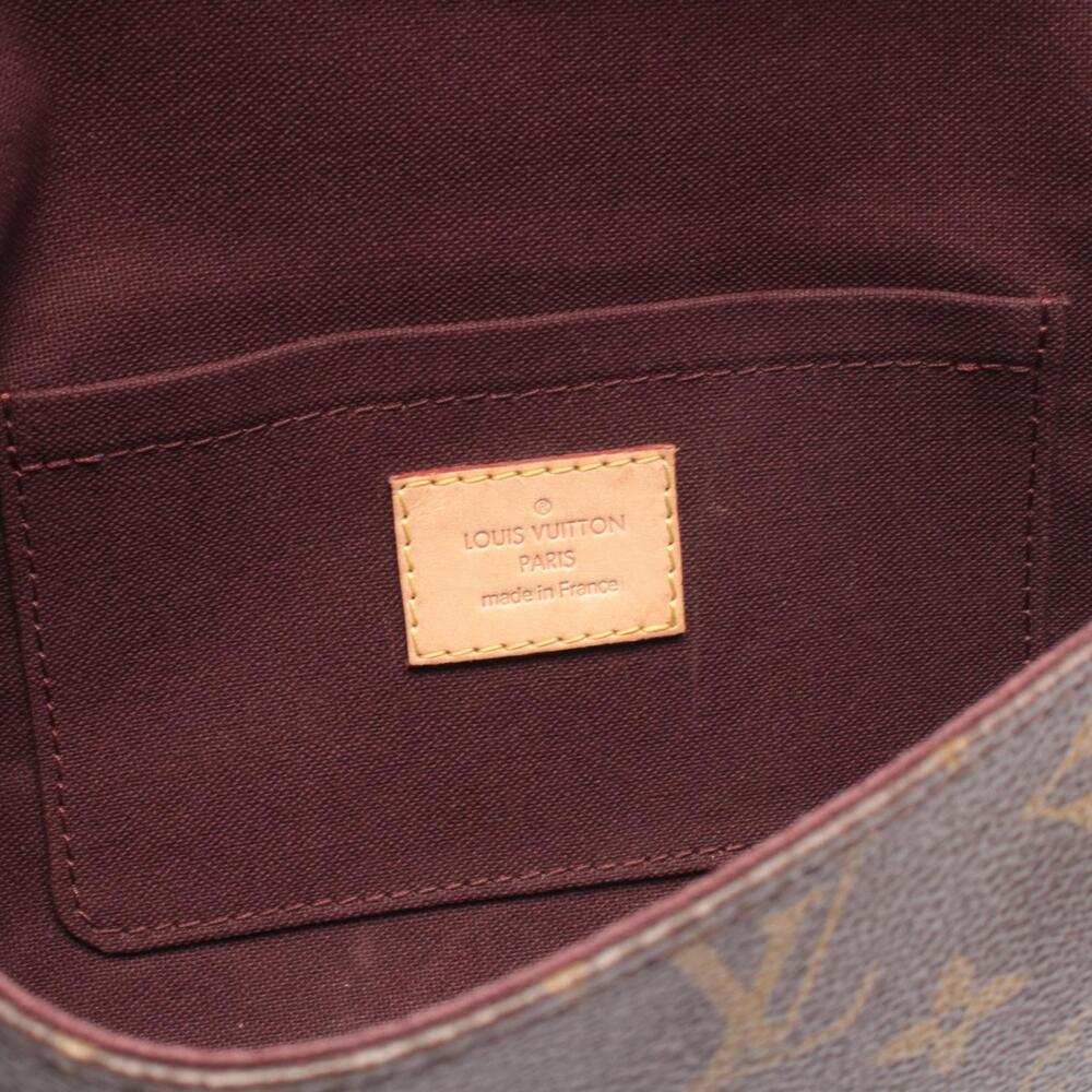 Louis Vuitton Monogram Canvas Favorite Leather Handbag Brown - Picture 3 of 7